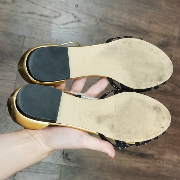 3/15 SALE Gold Embellished Sandals from Zara - Picture 5 of 7